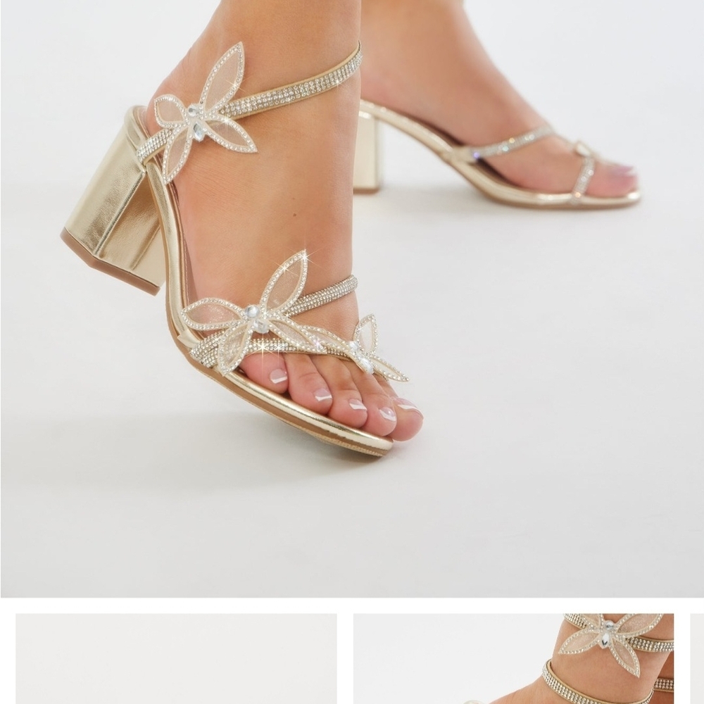Elegant Gold Women's Sandals